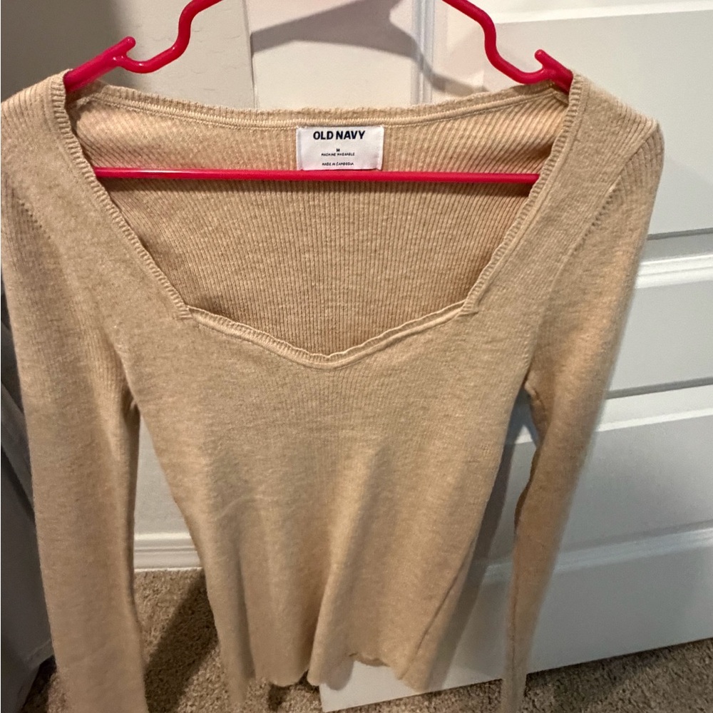 Old Navy Tan Knit Top